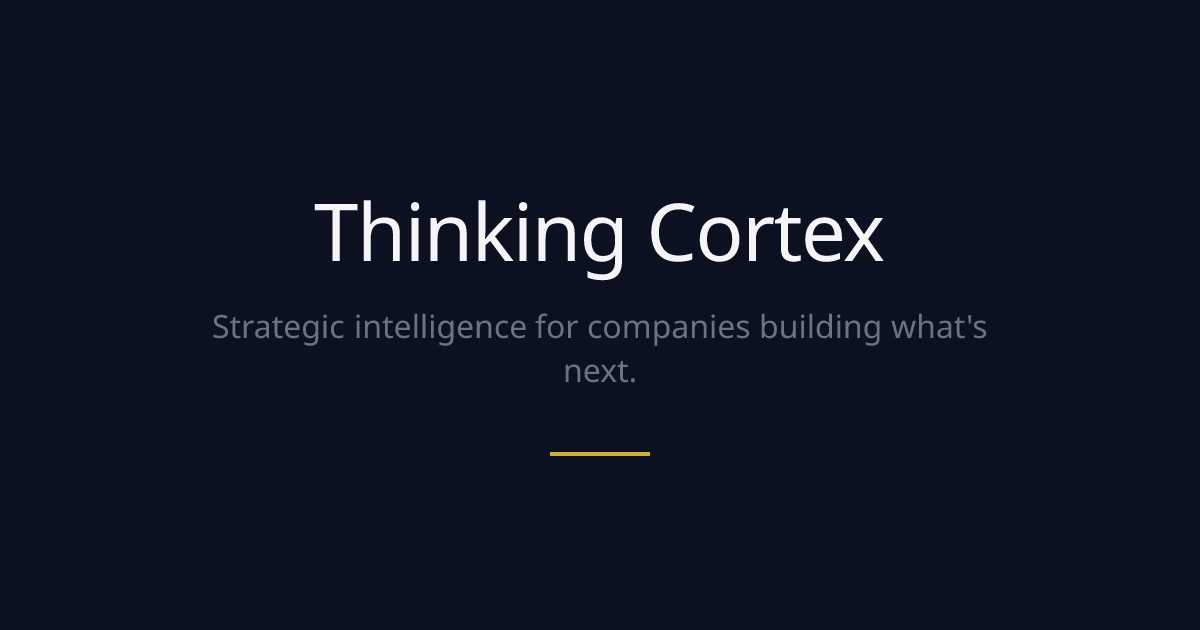 Thinking Cortex — Strategic Intelligence